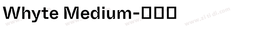 Whyte Medium字体转换